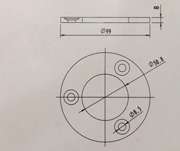 底板  管座结构图